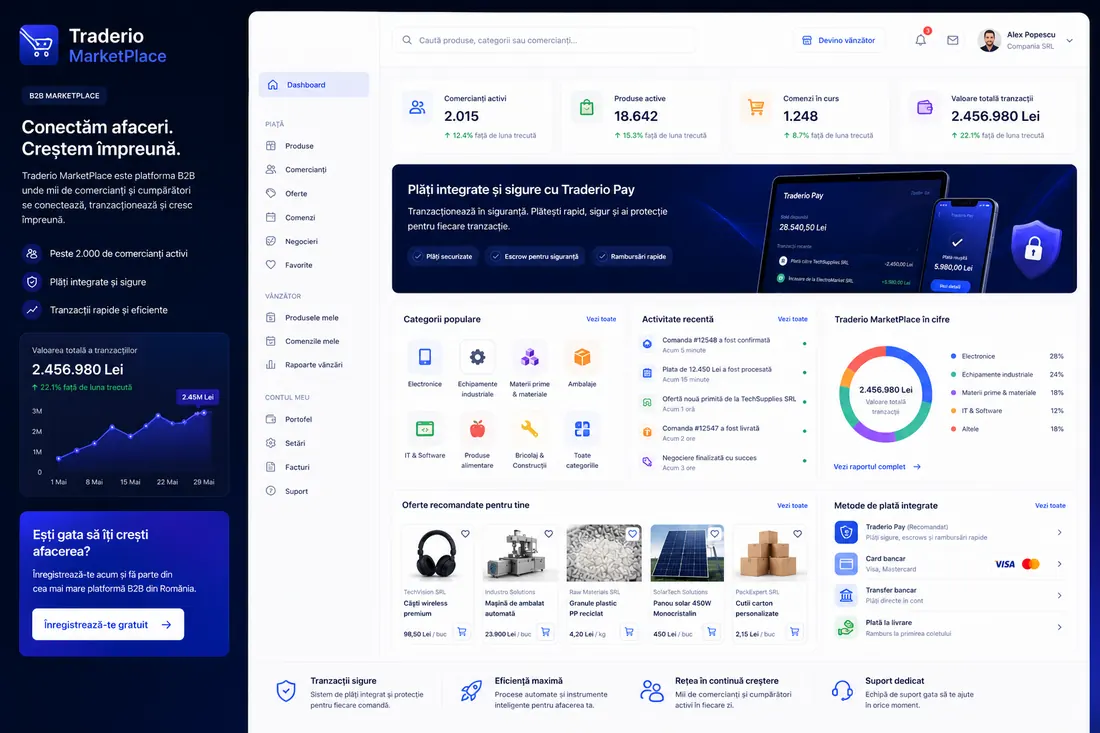 Trade Marketplace — proiect software dezvoltat de BuildScale